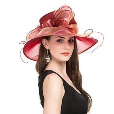 Saferin Mujer&apos;s Wedding Dress Tea Party Bridal Race Party Church Derby Hat With  eb-72881563